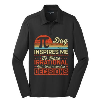 Pidayinspiresmetheirrational Silk Touch Performance Long Sleeve Polo