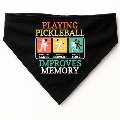 Playing Pickleball Improves Memory Pickleball USA-Made Doggie Bandana