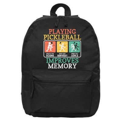 Playing Pickleball Improves Memory Pickleball 16 in Basic Backpack