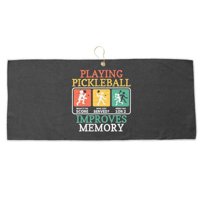 Playing Pickleball Improves Memory Pickleball Large Microfiber Waffle Golf Towel