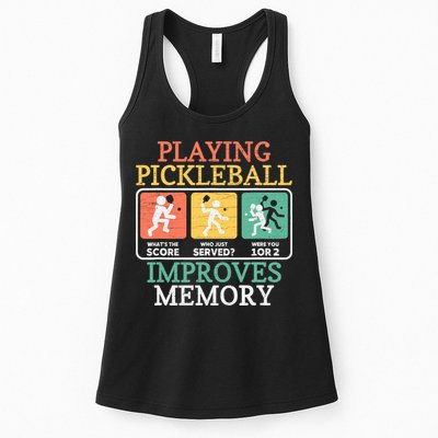 Playing Pickleball Improves Memory Pickleball Womens Tank Top