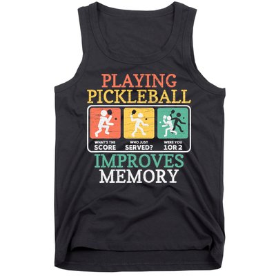 Playing Pickleball Improves Memory Pickleball Tank Top