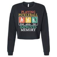 Playing Pickleball Improves Memory Pickleball Cropped Pullover Crew