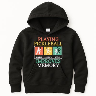 Playing Pickleball Improves Memory Pickleball Kids Hoodie