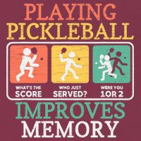 Playing Pickleball Improves Memory Pickleball 16oz Travel Tumbler