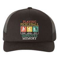 Playing Pickleball Improves Memory Pickleball Yupoong Adult 5-Panel Trucker Hat