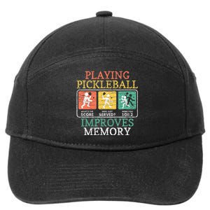 Playing Pickleball Improves Memory Pickleball 7-Panel Snapback Hat