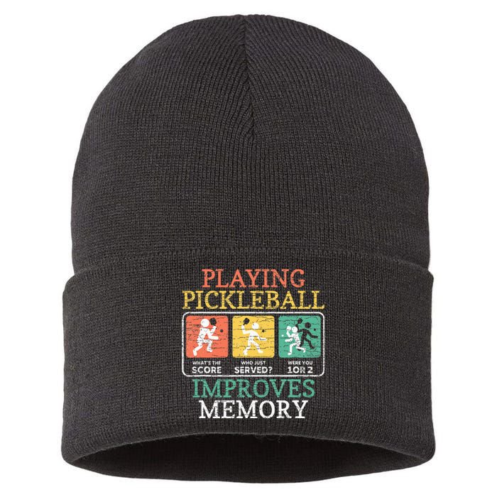 Playing Pickleball Improves Memory Pickleball Sustainable Knit Beanie