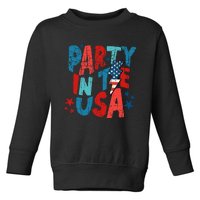 Pink Party In The Usa 4th Of July Toddler Sweatshirt