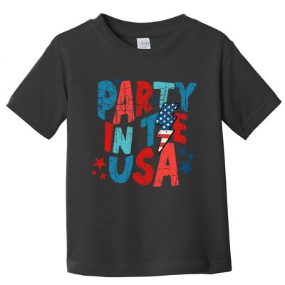 Pink Party In The Usa 4th Of July Toddler T-Shirt