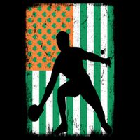 Ping Pong Irish American Flag St Patrick's Day Table Tennis Funny Gift Cooling Performance Crew T-Shirt