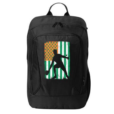 Ping Pong Irish American Flag St Patrick's Day Table Tennis Funny Gift City Backpack