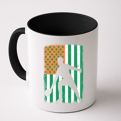 Ping Pong Irish American Flag St Patrick's Day Table Tennis Funny Gift Mug