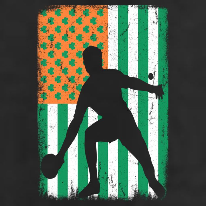Ping Pong Irish American Flag St Patrick's Day Table Tennis Funny Gift 11oz C Handle Ceramic Mug