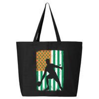 Ping Pong Irish American Flag St Patrick's Day Table Tennis Funny Gift 25L Jumbo Tote
