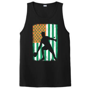 Ping Pong Irish American Flag St Patrick's Day Table Tennis Funny Gift PosiCharge Competitor Tank