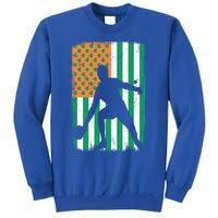 Ping Pong Irish American Flag St Patrick's Day Table Tennis Funny Gift Sweatshirt