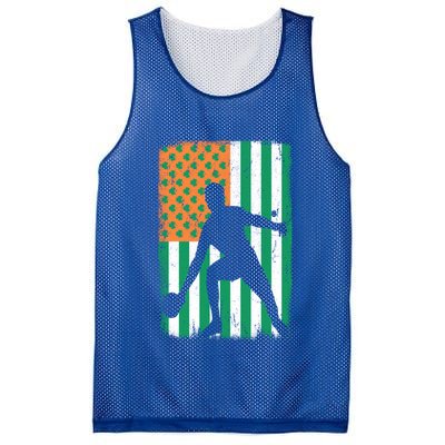 Ping Pong Irish American Flag St Patrick's Day Table Tennis Funny Gift Mesh Reversible Basketball Jersey Tank