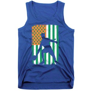 Ping Pong Irish American Flag St Patrick's Day Table Tennis Funny Gift Tank Top