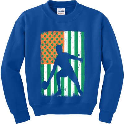 Ping Pong Irish American Flag St Patrick's Day Table Tennis Funny Gift Kids Sweatshirt
