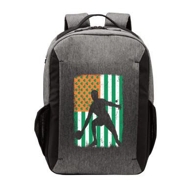 Ping Pong Irish American Flag St Patrick's Day Table Tennis Funny Gift Vector Backpack
