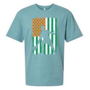 Ping Pong Irish American Flag St Patrick's Day Table Tennis Funny Gift Sueded Cloud Jersey T-Shirt