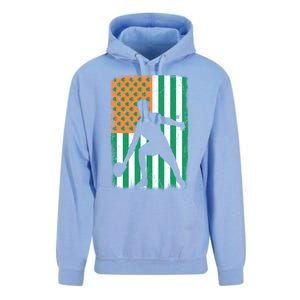 Ping Pong Irish American Flag St Patrick's Day Table Tennis Funny Gift Unisex Surf Hoodie