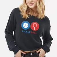 Pickleball Cropped Pullover Crew