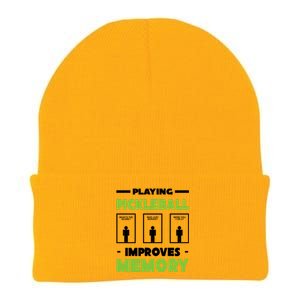 Playing Pickleball Improves Memory Knit Cap Winter Beanie