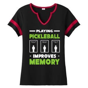 Playing Pickleball Improves Memory Ladies Halftime Notch Neck Tee