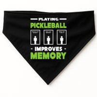 Playing Pickleball Improves Memory USA-Made Doggie Bandana