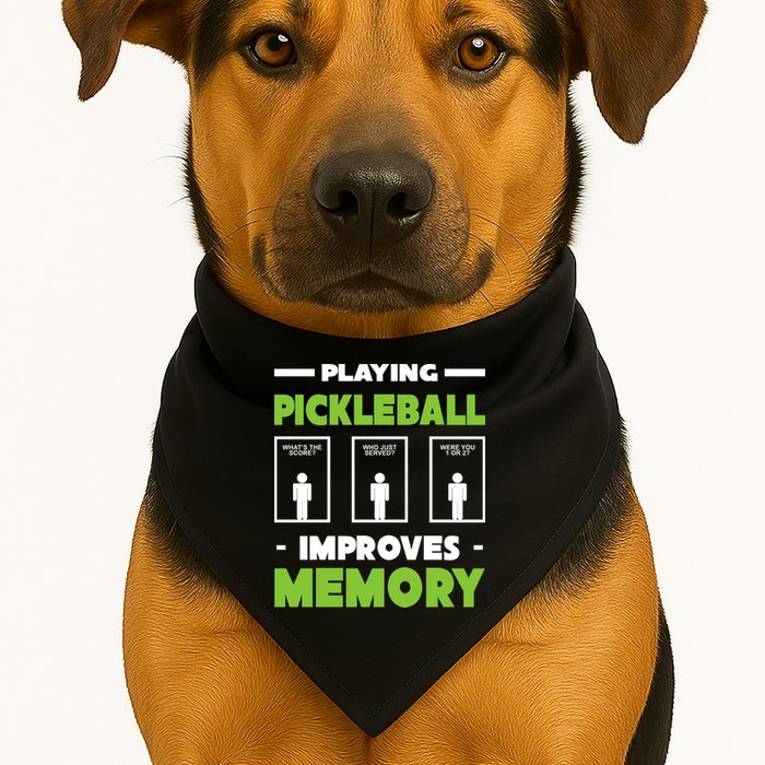 Playing Pickleball Improves Memory USA-Made Doggie Bandana