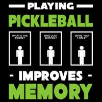 Playing Pickleball Improves Memory USA-Made Doggie Bandana