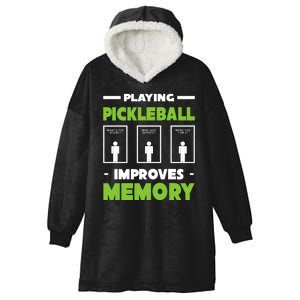 Playing Pickleball Improves Memory Hooded Wearable Blanket