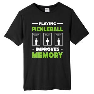 Playing Pickleball Improves Memory Tall Fusion ChromaSoft Performance T-Shirt