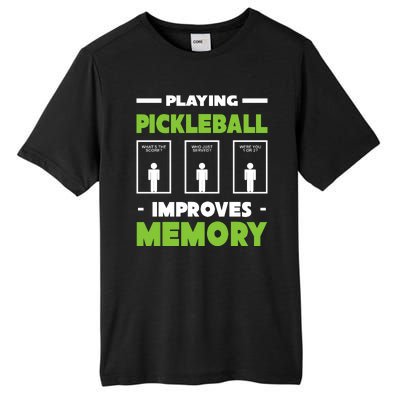 Playing Pickleball Improves Memory Tall Fusion ChromaSoft Performance T-Shirt