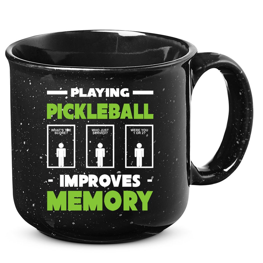 Playing Pickleball Improves Memory 15oz Campfire Ceramic Mug