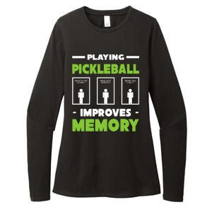 Playing Pickleball Improves Memory Womens CVC Long Sleeve Shirt