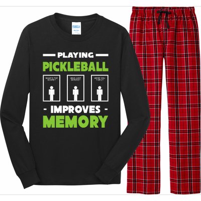 Playing Pickleball Improves Memory Long Sleeve Pajama Set