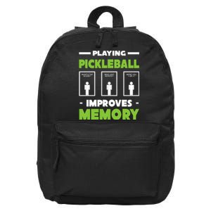 Playing Pickleball Improves Memory 16 in Basic Backpack