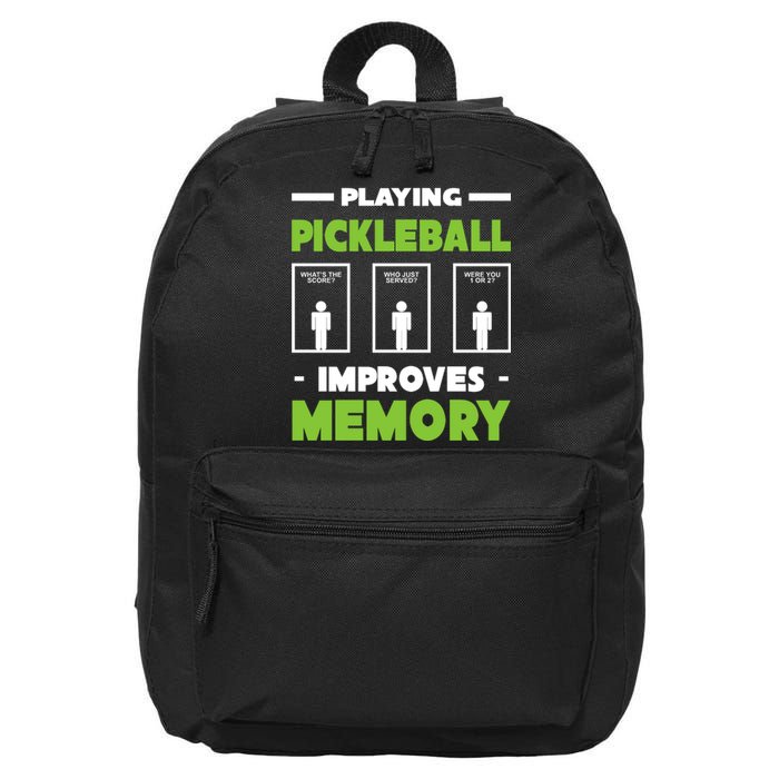 Playing Pickleball Improves Memory 16 in Basic Backpack