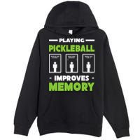 Playing Pickleball Improves Memory Premium Pullover Hoodie