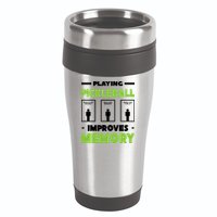 Playing Pickleball Improves Memory 16oz Travel Tumbler