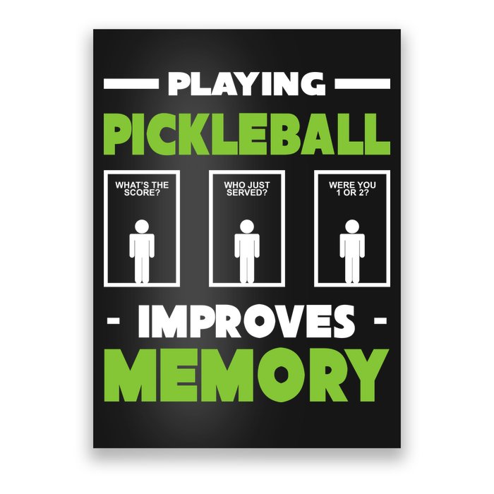 Playing Pickleball Improves Memory Poster