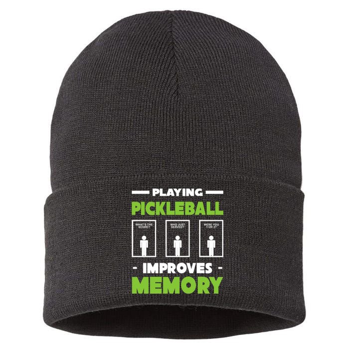 Playing Pickleball Improves Memory Sustainable Knit Beanie