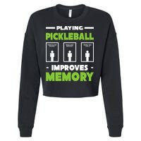 Playing Pickleball Improves Memory Cropped Pullover Crew