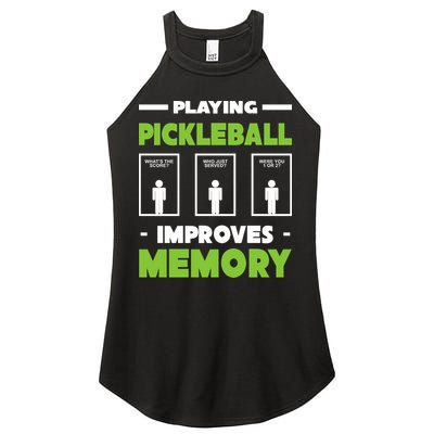 Playing Pickleball Improves Memory Women's Perfect Tri Rocker Tank