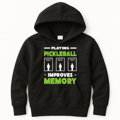 Playing Pickleball Improves Memory Kids Hoodie