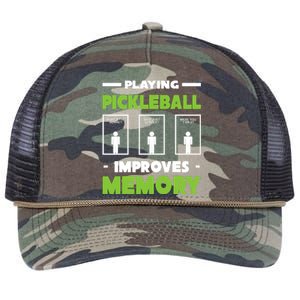 Playing Pickleball Improves Memory Retro Rope Trucker Hat Cap