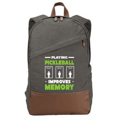 Playing Pickleball Improves Memory Cotton Canvas Backpack